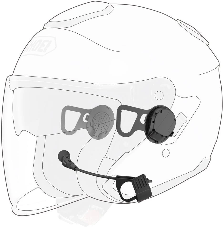 Sena 10U Bluetooth Headset, Shoei J-Cruise 1 Sena 10U Bluetooth Headset, Shoei J-Cruise