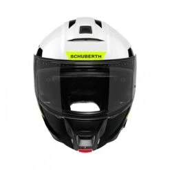 Schuberth C5 Eclipse Motorhelm -Motorfiets Uitrusting c5 eclipse wit geel detail 2 db7c