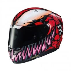 HJC R-PHA 11 Carnage Marvel Motorhelm -Motorfiets Uitrusting hjc rpha 11 carnage marvel d65b