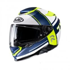 HJC RPHA 71 Zecha Motorhelm -Motorfiets Uitrusting hjc rpha 71 zecha wit blauw fluo 42c0