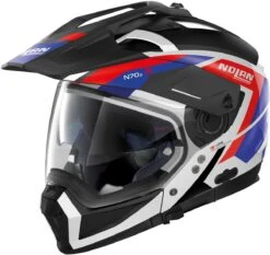 Nolan N70-2 X Grandes Alpes Motorhelm -Motorfiets Uitrusting n70 2 x grandes alpes n com m.white 26 69db