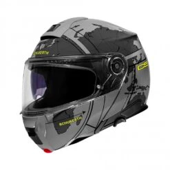 Schuberth C5 Globe Motorhelm -Motorfiets Uitrusting schuberth c5 globe grijs fluo 45f3