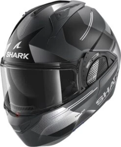 Shark Evo GT Tekline Motorhelm -Motorfiets Uitrusting shark evo gt tekline zwart grijs 4a16